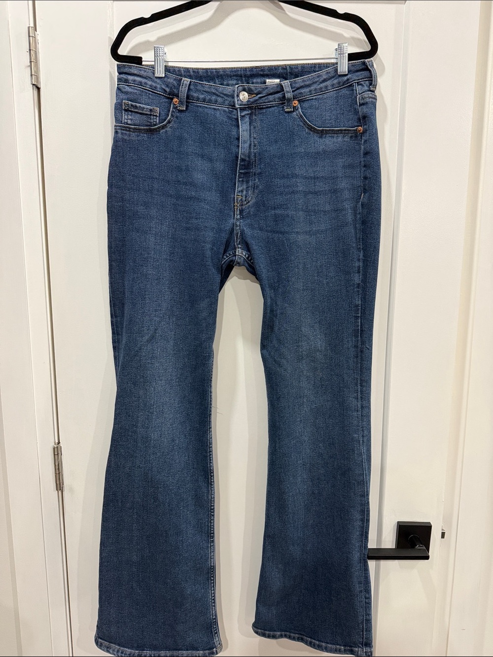 H&M Divided Dark Blue Denim Jeans flare size 16